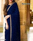 Lycra Beaded Saree for Women 