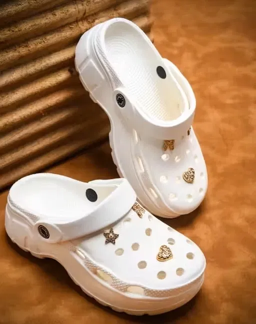 Clogs for Women (White, 7)