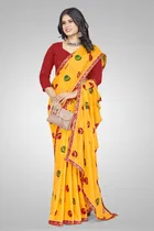 Georgette Printed Saree for Women 
