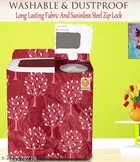 KANUSHI Industries® Washabl&Dustproof Top Load semi Automatic Washing Machine Cover+1 Pc Fridge Cover+1 Pc Microwave Cover+ 1 Pc Apron for Kitchen Front 
