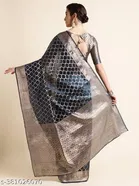 Organza Zari Woven Saree for Women 