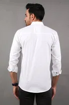 Cotton Blend Solid Shirt for Men 