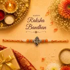 Silver Ganesh Rakhi for Brother