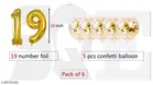 7 Pcs 19 Number Foil, Golden, Set of 1