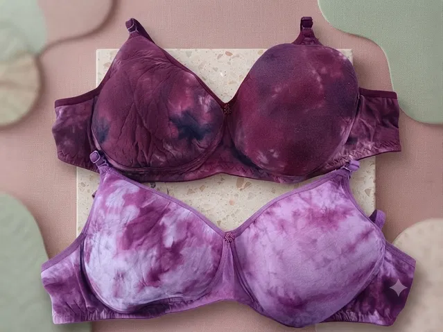 Floral Padded Everyday Bra for Women, Pack of 2 (Multicolor, 28B)
