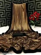 Lycra Blend Solid Saree for Women 