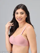 Cotton Blend Solid Padded Bra for Women 