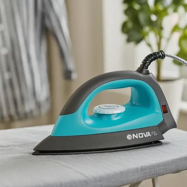 NOVA Plus Amaze NI-10 Dry Iron (1100 Watt , Grey/Turquoise)