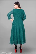 Net Kurti for Women,  Light Green  