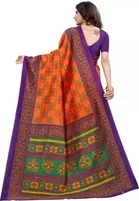 SVB चेक्स प्रिंटेड साड़ी फॉर वीमेन 