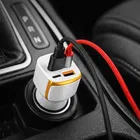 3-in-1 Fast Car Charger with Multi Charging Cable [Assorted color]