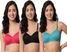Cotton Blend Solid Padded Bra for Women 