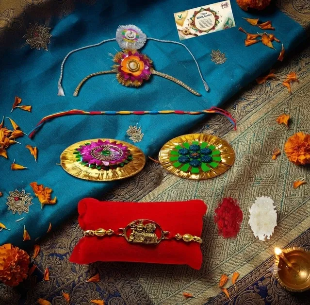 Fabric Rakhi (Multicolor, Pack of 6)