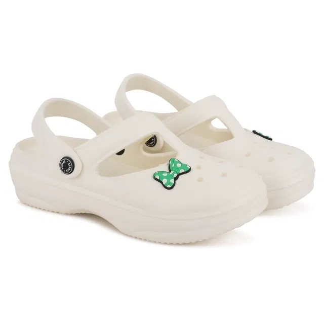 Clogs for Women (White, 4)