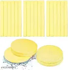 Combo of 12 Pcs Compressed Makeup Removal Sponges & 100 Pcs Artificial Nails 