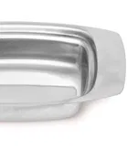 Dynore Butter dish Stainless Steel Serving Bowl 250 ml Silver 