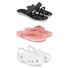 Combo of Flats with Slippers & Clogs for Women 