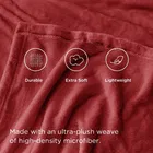 Wool Solid Blanket, Red 