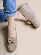 Shoetopia Solid Loafers for Women 