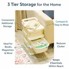 3 Tier Plastic Storage Drawer Cabinet With Wheels 