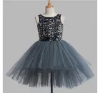 Velvet Net Solid Frock for Girls 