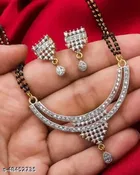 Alloy Mangalsutra with Earrings for Women 