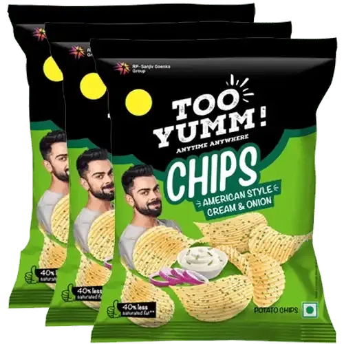 टू यम चिप्स अमेरिकन स्टाइल क्रीम & अनियन 3X23 g (सेट ऑफ़ 3)