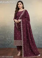 Embroidered Palazzo Suit 