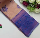 Dola Silk Zari Woven Saree for Women, Peach 