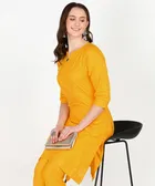 Rayon Solid Kurti for Women 
