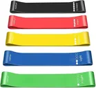 Thick Elastic Bands for Yoga & Gym Fitness Workout, Pack of 5, Multicolor