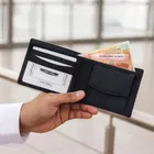 PU Leather Men's Wallet – Slim, Bifold Design with Card & Cash Compartments 