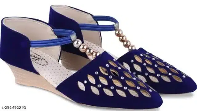 Heels for Women (Navy Blue, 8)