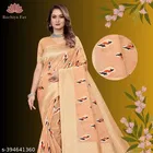 Cotton Linen Zari Woven Saree for Women 
