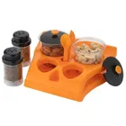 Plastic Multipurpose Spice and Pickle Jar Rack for Kitchen 