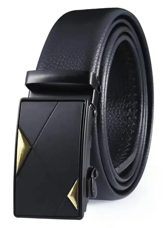 Synthetic Casual Belt for Men (Black)