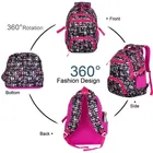 Zigzag Kids Girls Printed Backpack, Stylish & Functional for School and Travel 