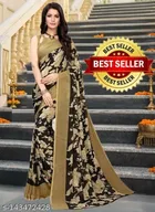 Georgette Printed Saree for Women 