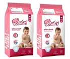 Yobaby Baby Diapers Medium  2X32 Pcs (Pack of 2)