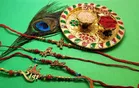 Combo of 4 Pcs Rakhi with 4.5 inch Plate 