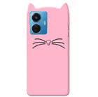 Silicone Mobile Back Cover for IQOO 12206 / IQOO_Z6 44W (Pink)