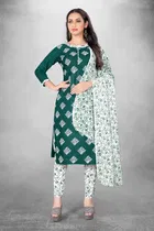Cotton Slub Unstitched Dress Material for Women 