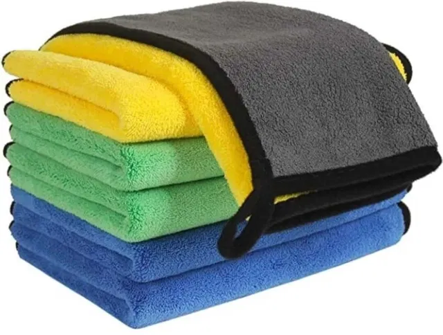 Microfiber Cleaning Cloth for Car (Multicolor, 30x40 cm) (Pack of 6)