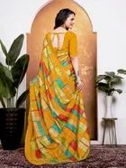 Georgette Printed Saree for Women 