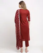 Cotton Cambric Embroidered Kurta Set for Women 