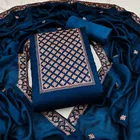 Vichitra Silk Unstitched Dress Material for Women 