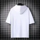 Half Sleeves Hoodie T-shirt for Men 