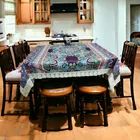 Polyester Printed Table Cloth (Purple, 60x90 inches)