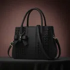 PU Handbag for Women (Black) (Pack of 1)
