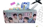 Leather BTS Theme Pencil Stationery Pouch, Pack of 1
